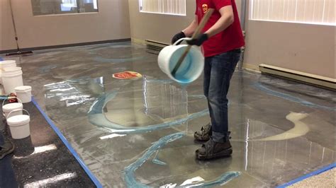 How to Do Amazing Metallic Epoxy Floor! - YouTube