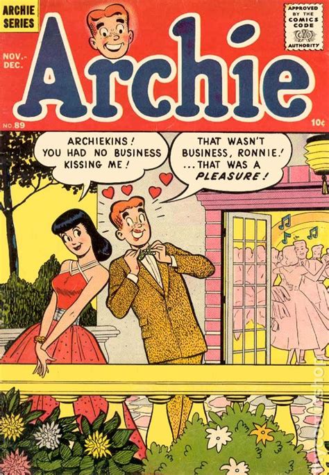 Archie comic books issue 89 1956-1958