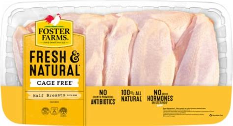 Foster Farms All Natural Bone-In Fresh Chicken Breast, 1 lb - King Soopers