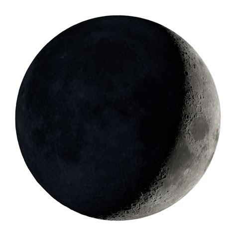 Moon Pictures-phase waxing crescent moon