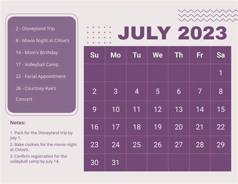 Simple Year 2023 Calendar Template in Illustrator, PSD, Word - Download ...