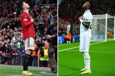 Vinicius Jr upsets Anfield as he does Cristiano Ronaldo's iconic ...