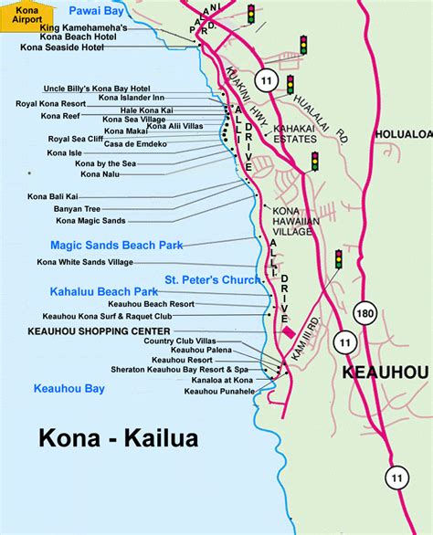 Map of Hawai the Big Island Kailua Kona. Hawaii Vacation and Hawaii Vacation Packages in our ...