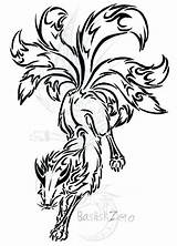 Nine Tailed Fox Coloring Pages At GetColoringscom  Free Printable sketch template