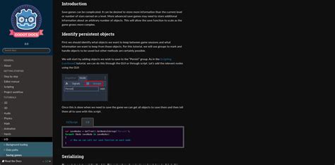 Godot Docs Dark Theme | Userstyles.org