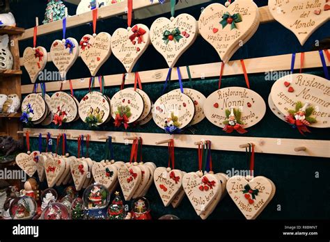 Christmas decorations in a market Stock Photo - Alamy