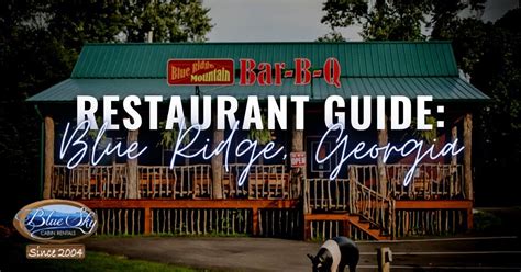 Blue Ridge, Georgia Restaurant Guide | Blue ridge georgia, Blue ridge ...