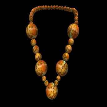 Second Life Marketplace - Orange Baubles Necklace