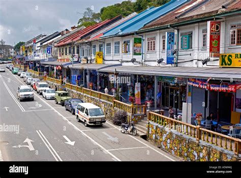 The main street of Tanah Rata in the Cameron Highlands of Malaysia Stock Photo - Alamy