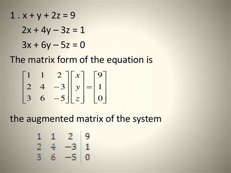 Gaussian elimination method & homogeneous linear equation