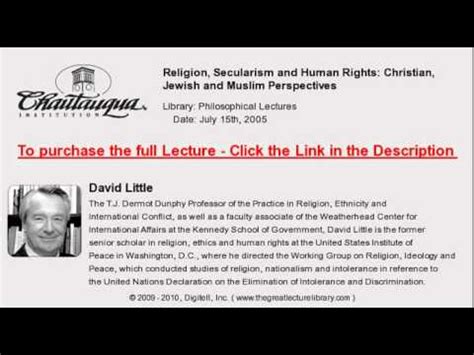 Religion, Secularism and Human Rights: Christian, Jewish and Muslim Perspectives - YouTube