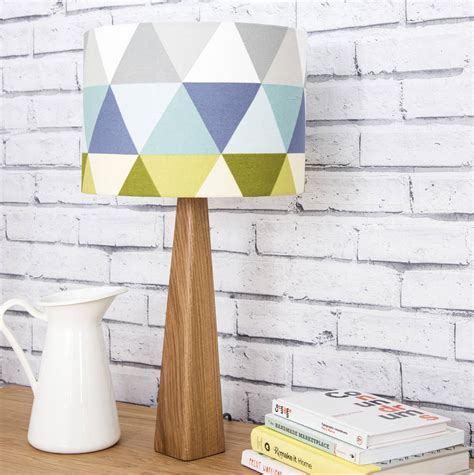 Geometric Lamp And Shade By James Design | notonthehighstreet.com