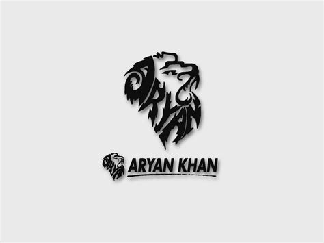 Name Brand Logo - Aryan Khan Name Logo | Personal Branding Logo by ...