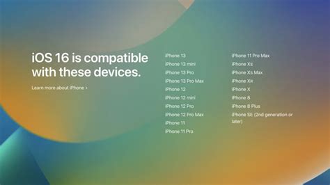 iOS 16 Compatible Devices - iClarified