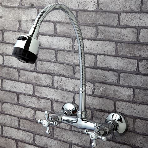 Old Full Rotatable Wall Mounted Kitchen Sink Faucet