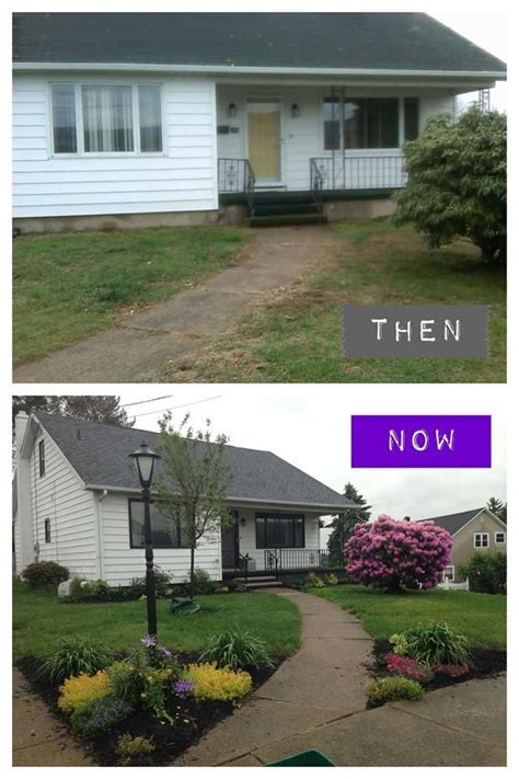 before and after. simple curb appeal updates make a world of difference! Home Exterior Makeover ...