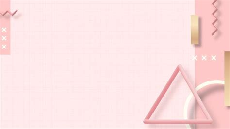 Pink geometric Memphis background vector | free image by rawpi… | Powerpoint background design ...