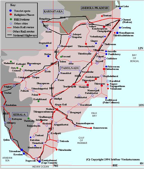 Tamilnadu Tourist Places Map – Verjaardag Vrouw 2020