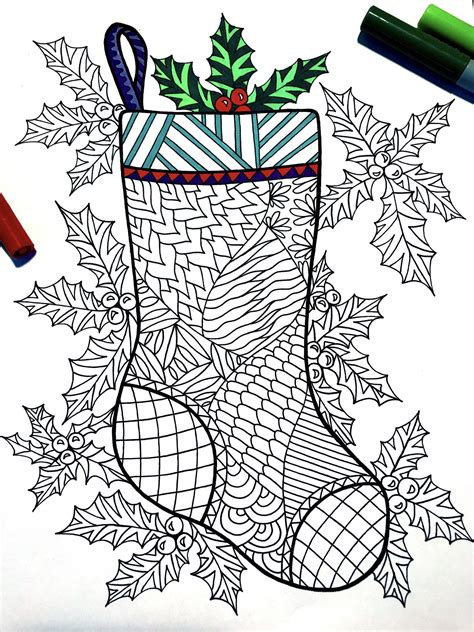 Christmas Zentangles! 15+ Printable Coloring Pages for the Holidays! | Christmas coloring pages ...