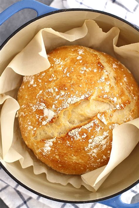 No Knead Dutch Oven Bread Recipe | Girl Versus Dough