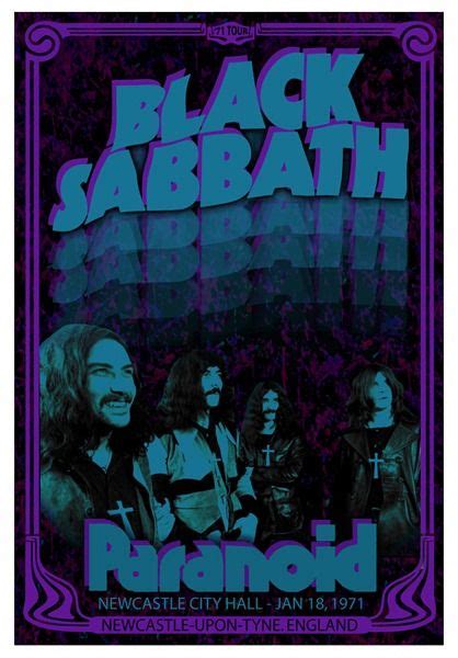 Black Sabbath - Paranoid | Rock poster, Pôsteres de arte, Maiores bandas de rock