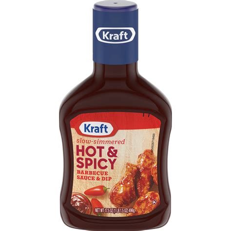 Kraft Slow Simmered Hot & Spicy Barbecue Sauce 17.5 oz Bottle - Walmart.com