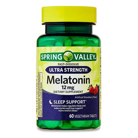 Spring Valley Ultra Strength Melatonin Sleep Support Dietary Supplement ...