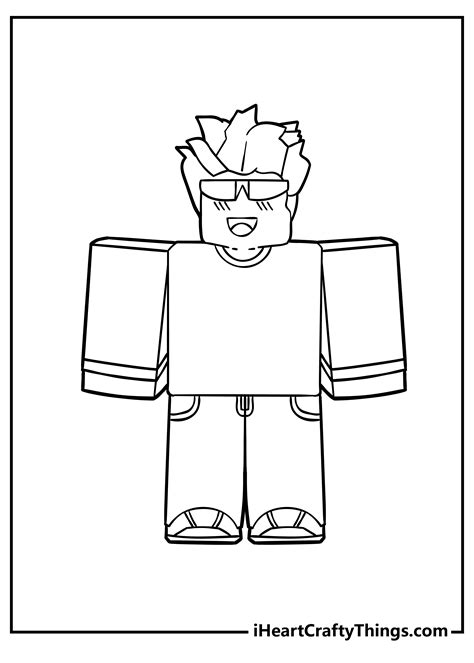 Roblox Character Coloring Page For Kids Free Roblox, 55% OFF