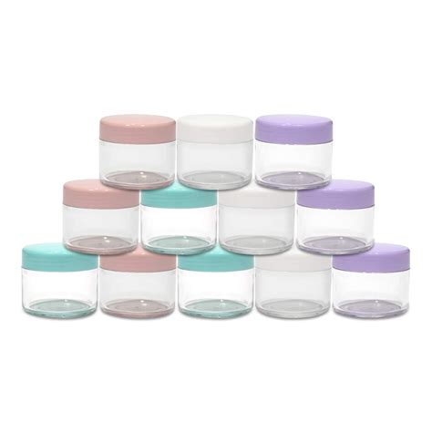 Houseables - Houseables 20 Gram Jar, 20 ML Jar, 12 pcs, BPA Free, Cosmetic Sample Empty ...