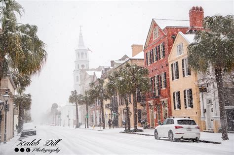 Rainbow Row in Charleston, S.C. Winter Storm 1/2018 | City pictures ...