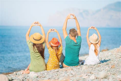 Young Family on Vacation Have a Lot of Fun Stock Photo - Image of enjoy, beach: 192175598