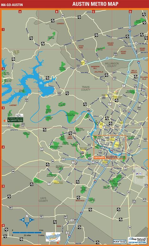 Austin metro area map
