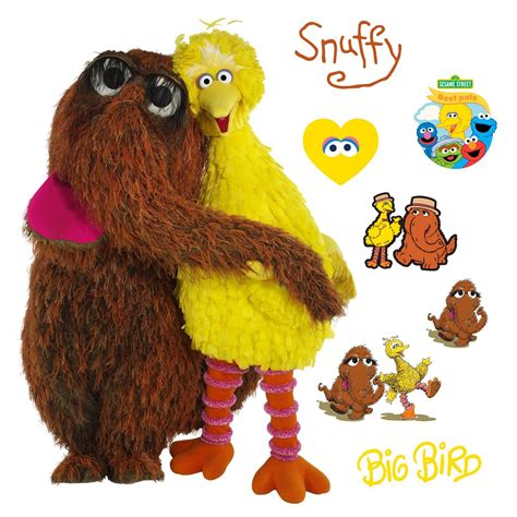 Snuffleupagus and Big Bird RealBig - Officially Licensed Sesame Street | Sesame street, Big bird ...