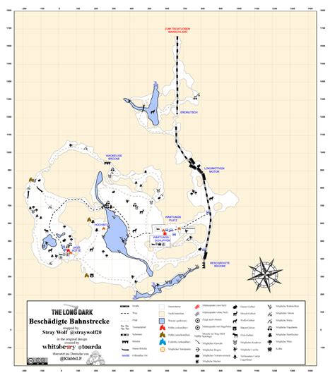 The Long Dark: Beschädigte Bahnstrecke Karte - Klabbis Logbuch