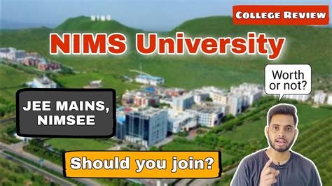 NIMS University| Full Review| Placement, Fee, Hostel, Campus, etc - YouTube