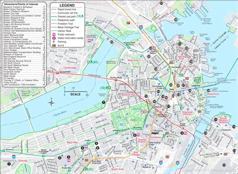 Boston Tourist Map - Boston Tourist Map Printable | Printable Maps