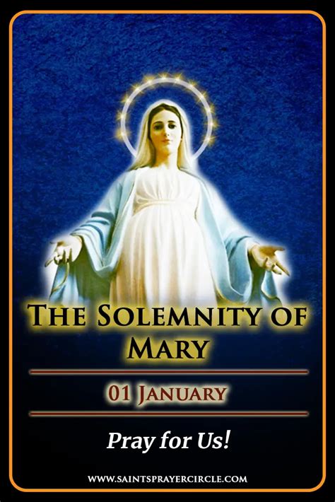 Solemnity of Mary - Reflect Upon My Graces Today And You Shall Have Nothing to Fear. For I Am ...