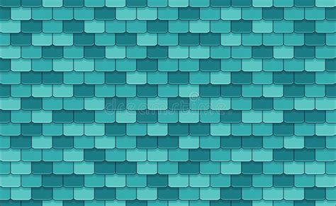 Blue Roof Tiles Seamless Pattern Stock Vector - Illustration of classic ...