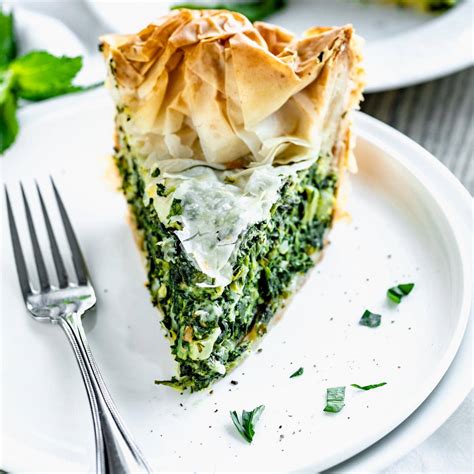 Spinach Feta Filo Pie - Healthy Seasonal Recipes