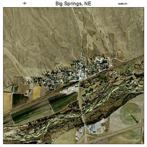 Aerial Photography Map of Big Springs, NE Nebraska