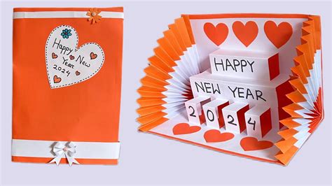 Happy New Year Gift card | Greetings card | happy new year 2024| paper craft - YouTube