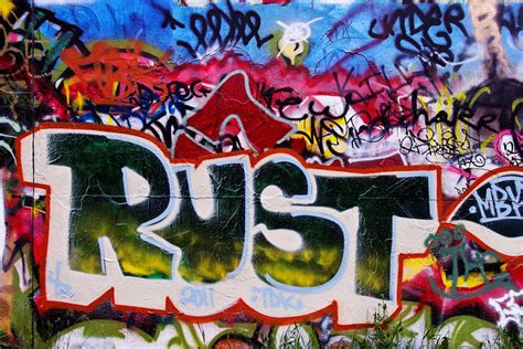 Rust; Graffiti at the California Street Bridge, Missoula, … | Flickr - Photo Sharing!