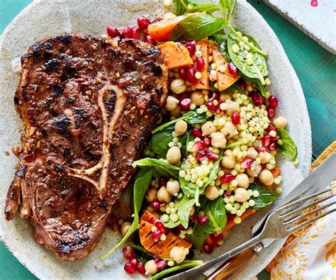 Marinated Blade Steak Recipe with Couscous Salad recipe | Food To Love