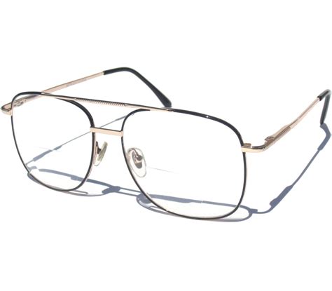 Bifocal Reading Glasses Metal Frame Clear Readers Bi Focal Gold Black Retro | eBay