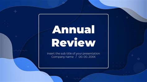 Annual Review Free Presentation Template - Google Slides PowerPoint