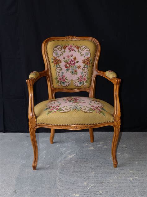 French Louis XV Style Arm Chair - Antiques Atlas