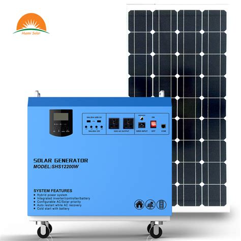 12200 Portable Solar Generator with Inverter and Controller - China ...