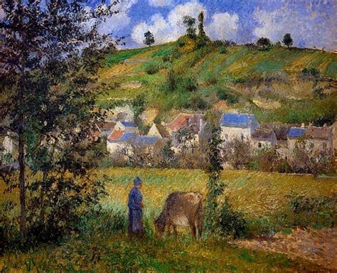 Chaponval Landscape - Camille Pissarro - WikiArt.org - encyclopedia of visual arts