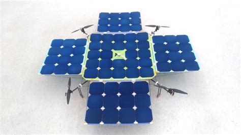 SolarDrone - a drone with solar panels for increased flight time