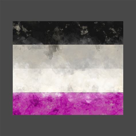 Ace Pride Flag - Water color - Asexual - T-Shirt | TeePublic